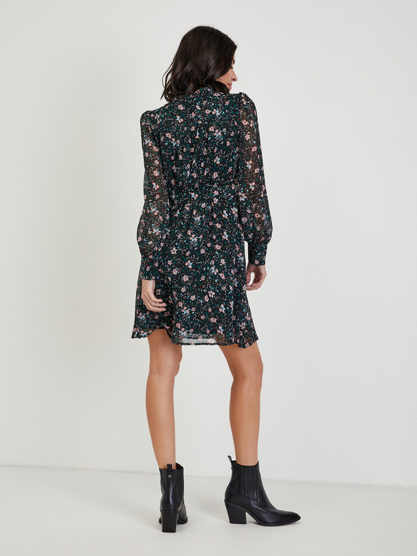 Orsay Černé dámské květované šaty ORSAY