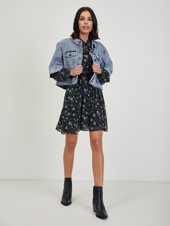 Orsay Černé dámské květované šaty ORSAY