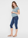 Mama.licious Modré těhotenské 3/4 slim fit džíny Mama.licious Lola