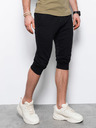 Ombre Clothing Pánské teplákové kraťasy - černá V6 P29