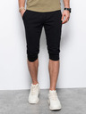 Ombre Clothing Pánské teplákové kraťasy - černá V6 P29