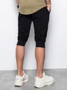 Ombre Clothing Pánské teplákové kraťasy - černá V6 P29