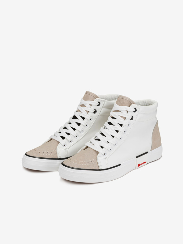 Ombre Clothing Béžovo-bílé pánské sneakers boty Ombre Clothing T376