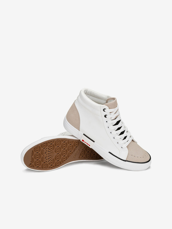 Ombre Clothing Béžovo-bílé pánské sneakers boty Ombre Clothing T376