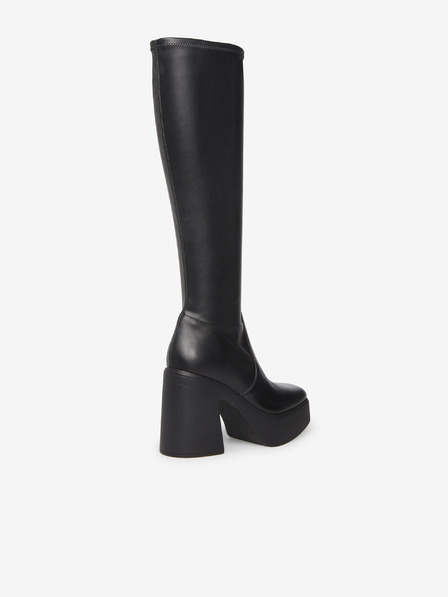 Steve Madden Černé dámské kozačky na podpatku Steve Madden Phoenix