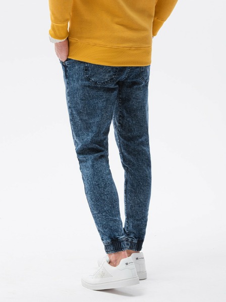 Ombre Clothing Modré pánské kalhoty P1027