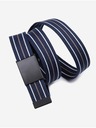 Ombre Clothing Tmavě modrý pánský pruhovaný pásek Ombre Clothing