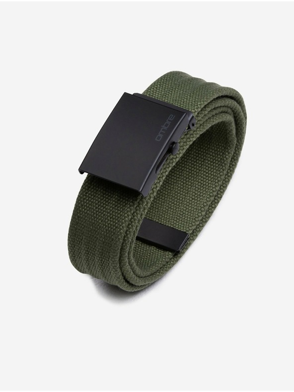 Ombre Clothing Zelený pánský pásek Ombre Clothing