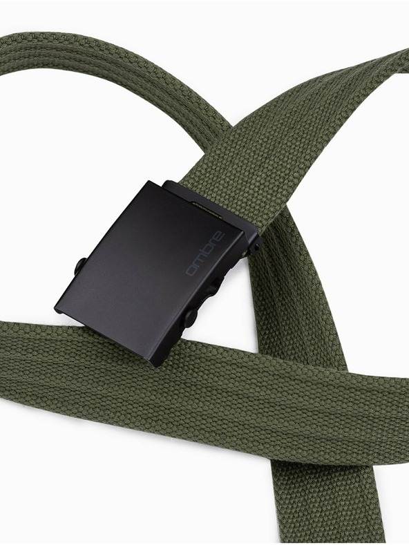 Ombre Clothing Zelený pánský pásek Ombre Clothing