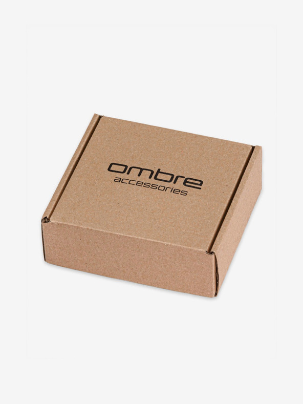 Ombre Clothing Šedo-černý pánský látkový pásek Ombre Clothing