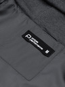 Ombre Clothing Tmavě šedcá pánská lehká bunda s kapucí Ombre Clothing