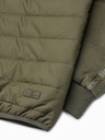Ombre Clothing Zelená pánská lehká bunda s kapucí Ombre Clothing
