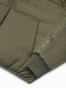 Ombre Clothing Zelená pánská lehká bunda s kapucí Ombre Clothing