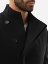 Ombre Clothing Černý pánský kabát Ombre Clothing C501