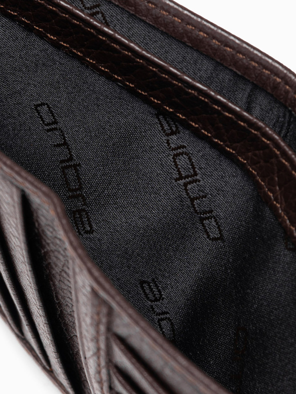 Ombre Clothing Pánská kožená peněženka - bronzov A608