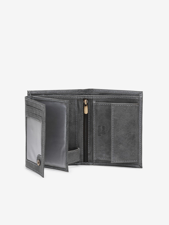 Ombre Clothing Pánská kožená peněženka - černá A417