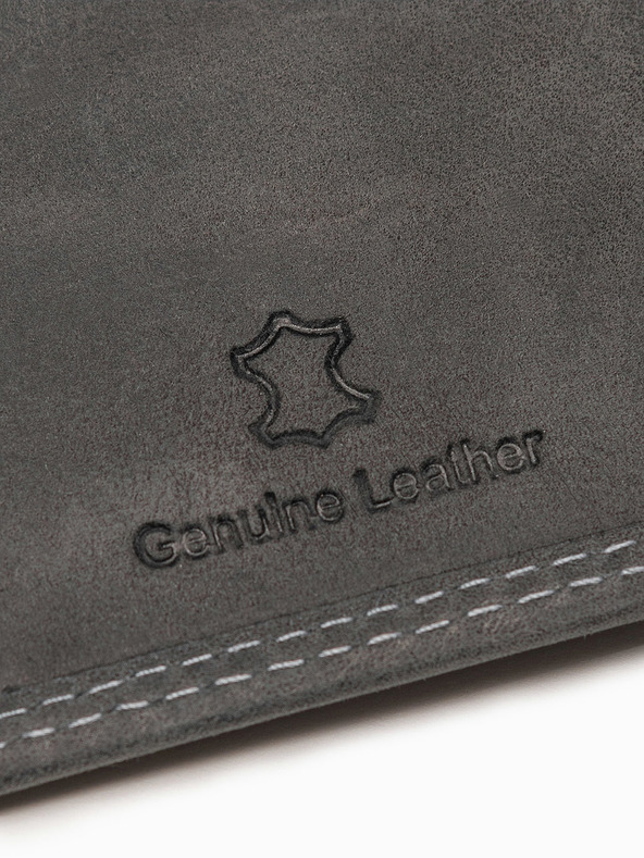 Ombre Clothing Pánská kožená peněženka - černá A091