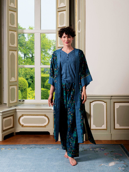 PiP studio Modré dámské vzorované kimono PiP studio Kyoto Festival Blue