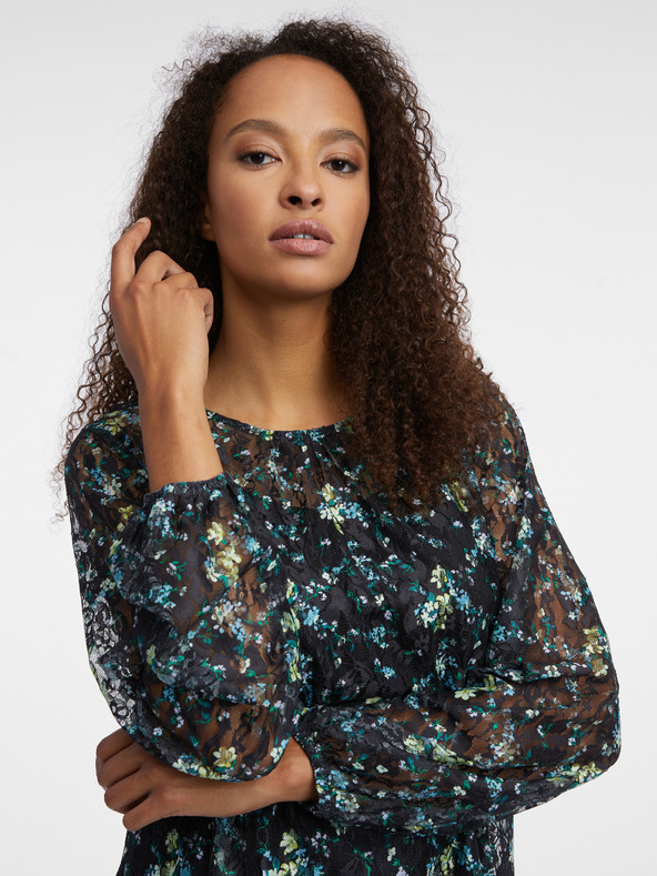 Orsay Černá dámská květovaná halenka ORSAY