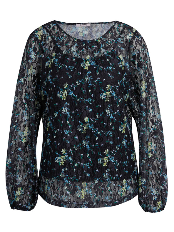 Orsay Černá dámská květovaná halenka ORSAY