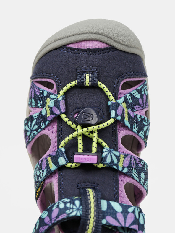 Keen Tmavě modré holčičí květované sandále Keen