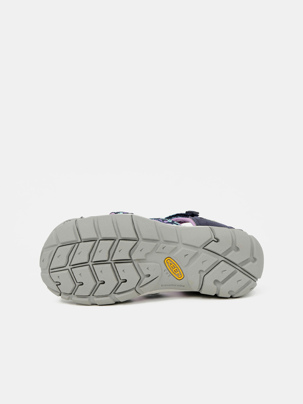 Keen Tmavě modré holčičí květované sandále Keen