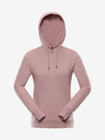 NAX Růžová dámská basic mikina NAX QEDA