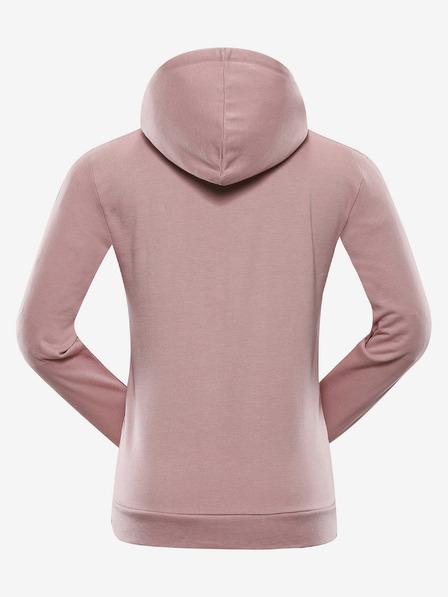 NAX Růžová dámská basic mikina NAX QEDA