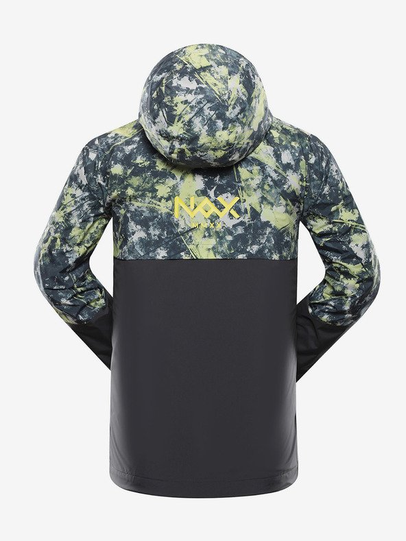 NAX Žluto-černá pánská vzorovaná bunda NAX ZALEW