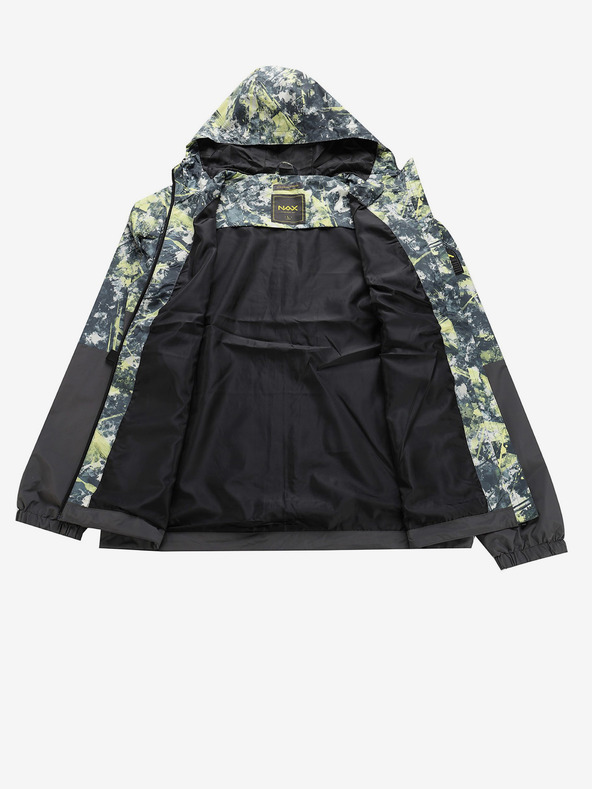 NAX Žluto-černá pánská vzorovaná bunda NAX ZALEW