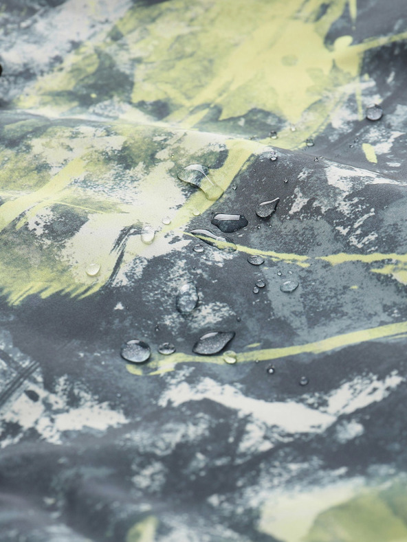 NAX Žluto-černá pánská vzorovaná bunda NAX ZALEW