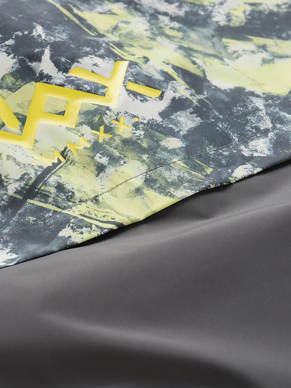 NAX Žluto-černá pánská vzorovaná bunda NAX ZALEW