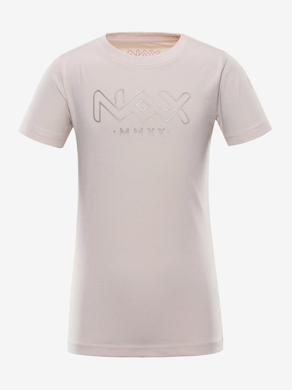 NAX Dětské triko nax NAX UKESO neutrální / zemitá