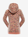 NAX Oranžová holčičí vzorovaná mikina NAX NALO
