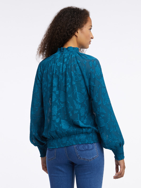 Orsay Modrá dámská vzorovaná halenka ORSAY