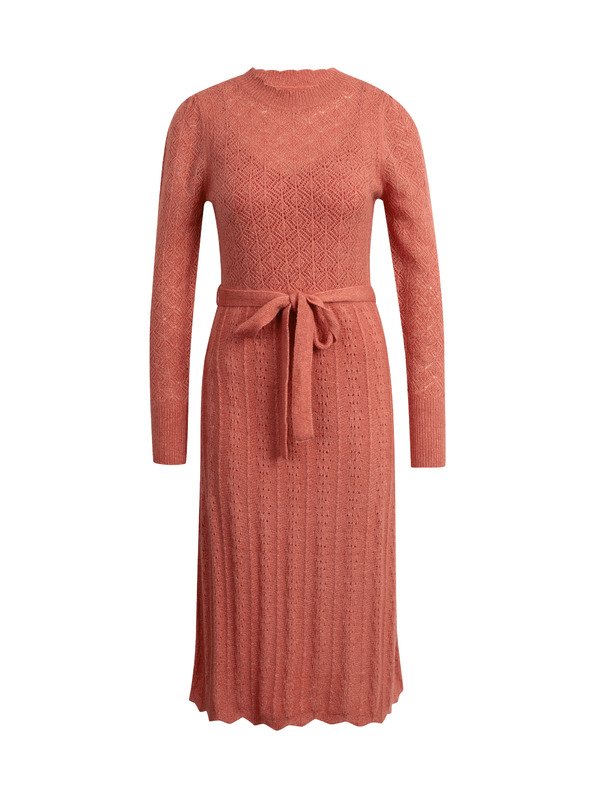 Orsay Cihlové dámské svetrové šaty s příměsí vlny ORSAY