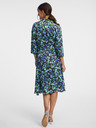 Orsay Zeleno-modré dámské květované košilové šaty ORSAY