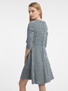 Orsay Modré dámské vzorované šaty ORSAY