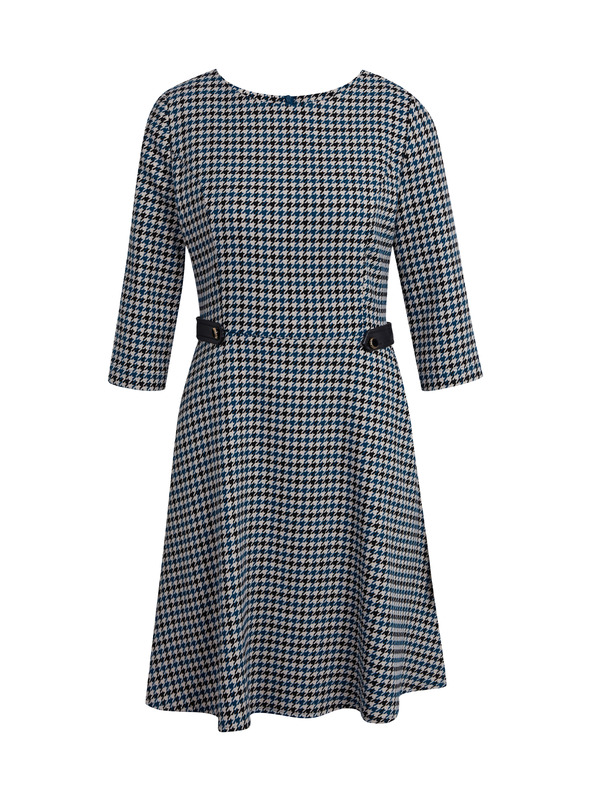 Orsay Modré dámské vzorované šaty ORSAY