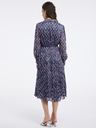 Orsay Tmavě modré dámské vzorované šaty ORSAY