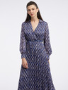 Orsay Tmavě modré dámské vzorované šaty ORSAY