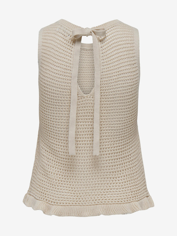 Jacqueline de Yong Béžový dámský pletený top JDY Tikka