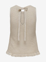 Jacqueline de Yong Béžový dámský pletený top JDY Tikka