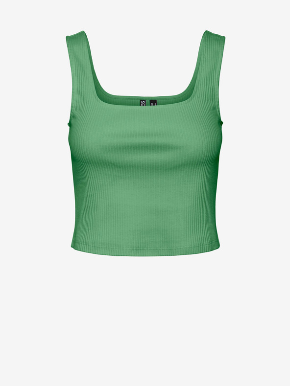 Pieces Zelené dámské basic tílko Pieces Nukisa