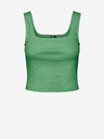 Pieces Zelené dámské basic tílko Pieces Nukisa