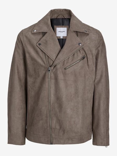 Jack & Jones Hnědá pánská semišová bunda Jack & Jones Rocky