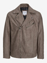 Jack & Jones Hnědá pánská semišová bunda Jack & Jones Rocky