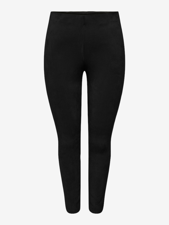 ONLY Černé dámské kalhoty v semišové úpravě ONLY Jo