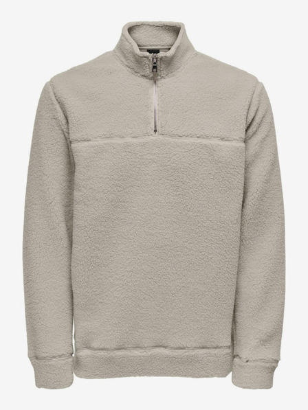 ONLY & SONS Světle šedá pánská mikina ONLY & SONS Remy
