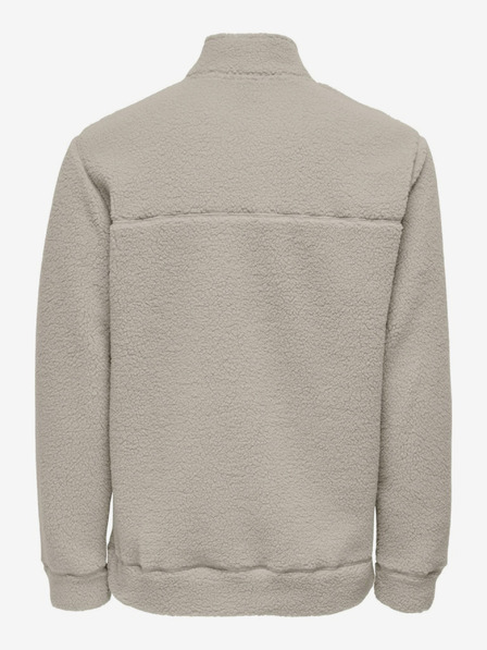 ONLY & SONS Světle šedá pánská mikina ONLY & SONS Remy